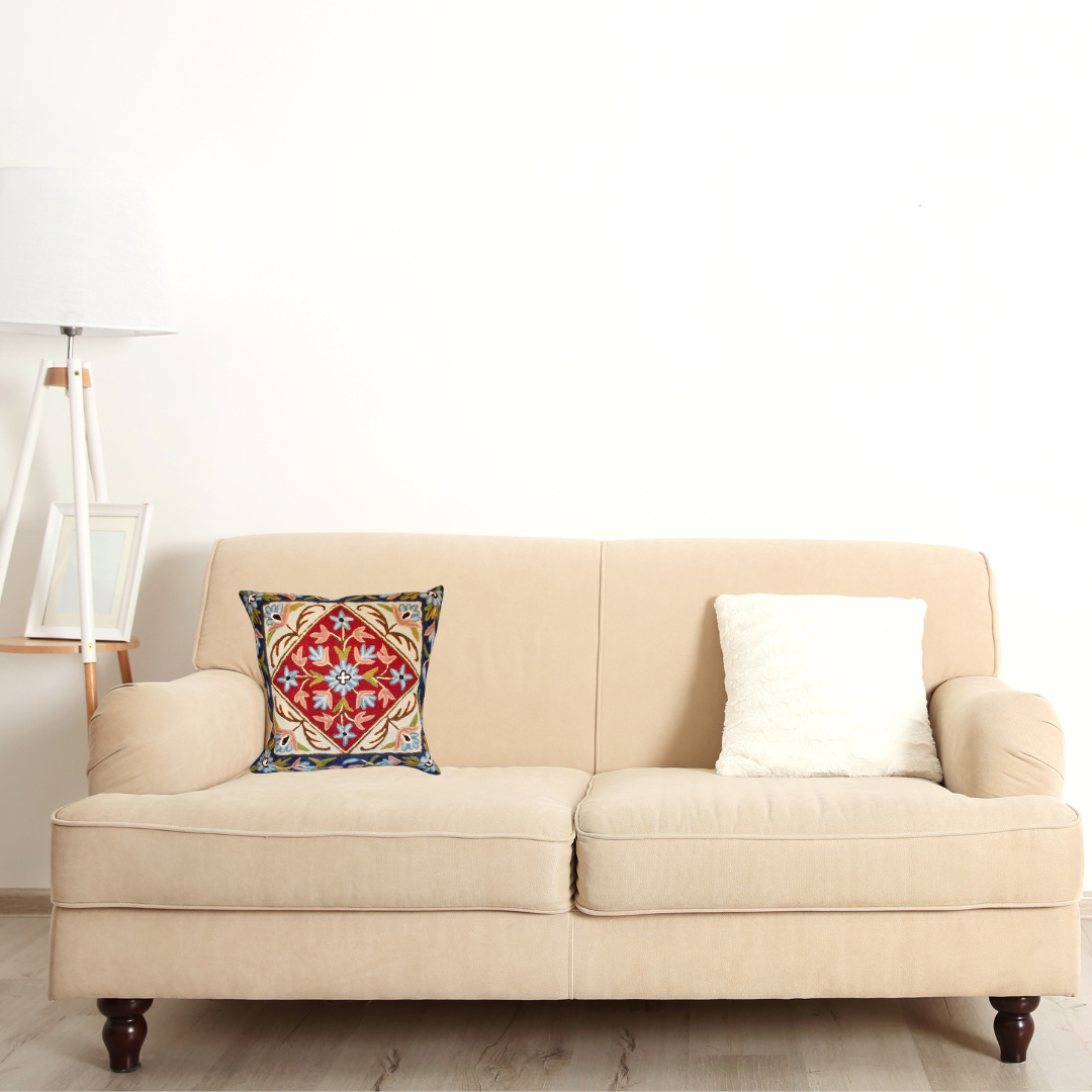Vina - Housse de coussin en laine en 40x40cm