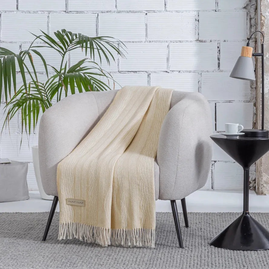 Fontaine Plaid Blanket by Naf Naf