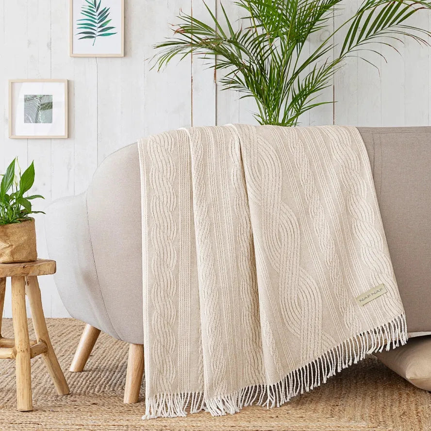 Fontaine Plaid Blanket by Naf Naf