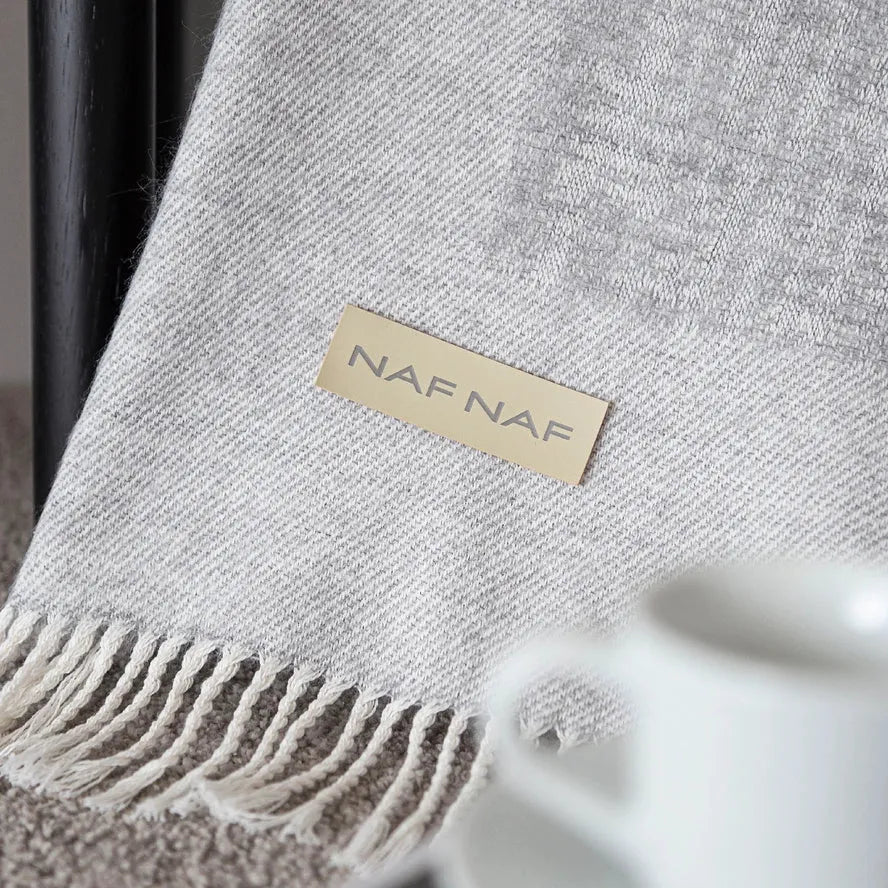 Braille Plaid Blanket by Naf Naf