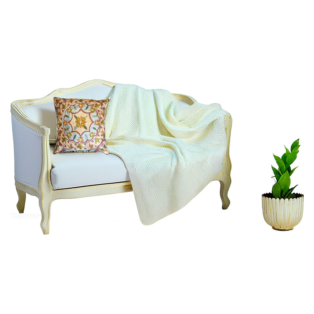 Rina - Housse de coussin en rayonne en 40x40cm