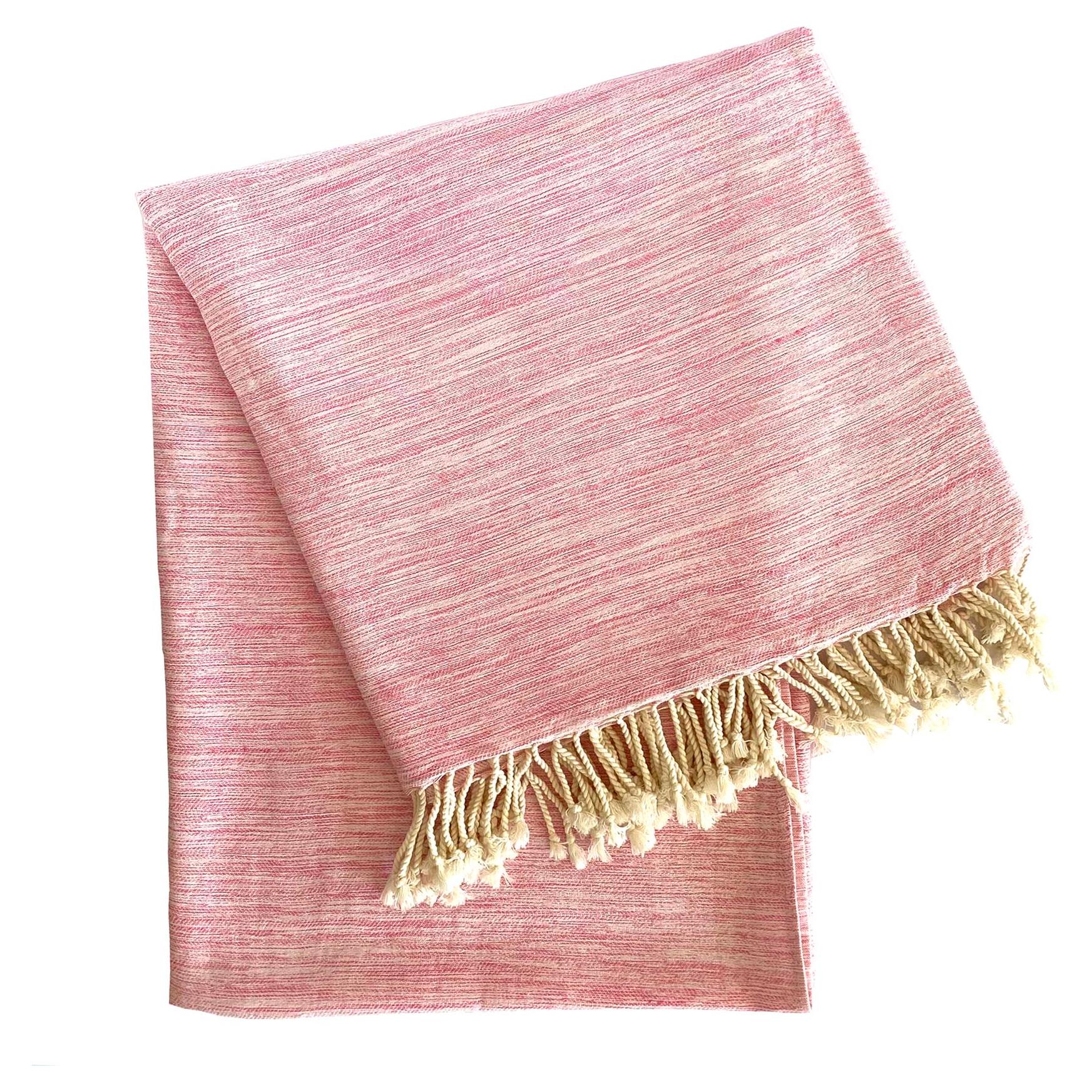 Yalova Ultra Soft Marbled Blanket Throw Pink-0