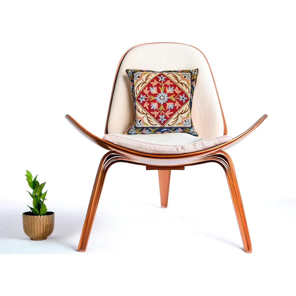 Vina - Housse de coussin en laine en 40x40cm