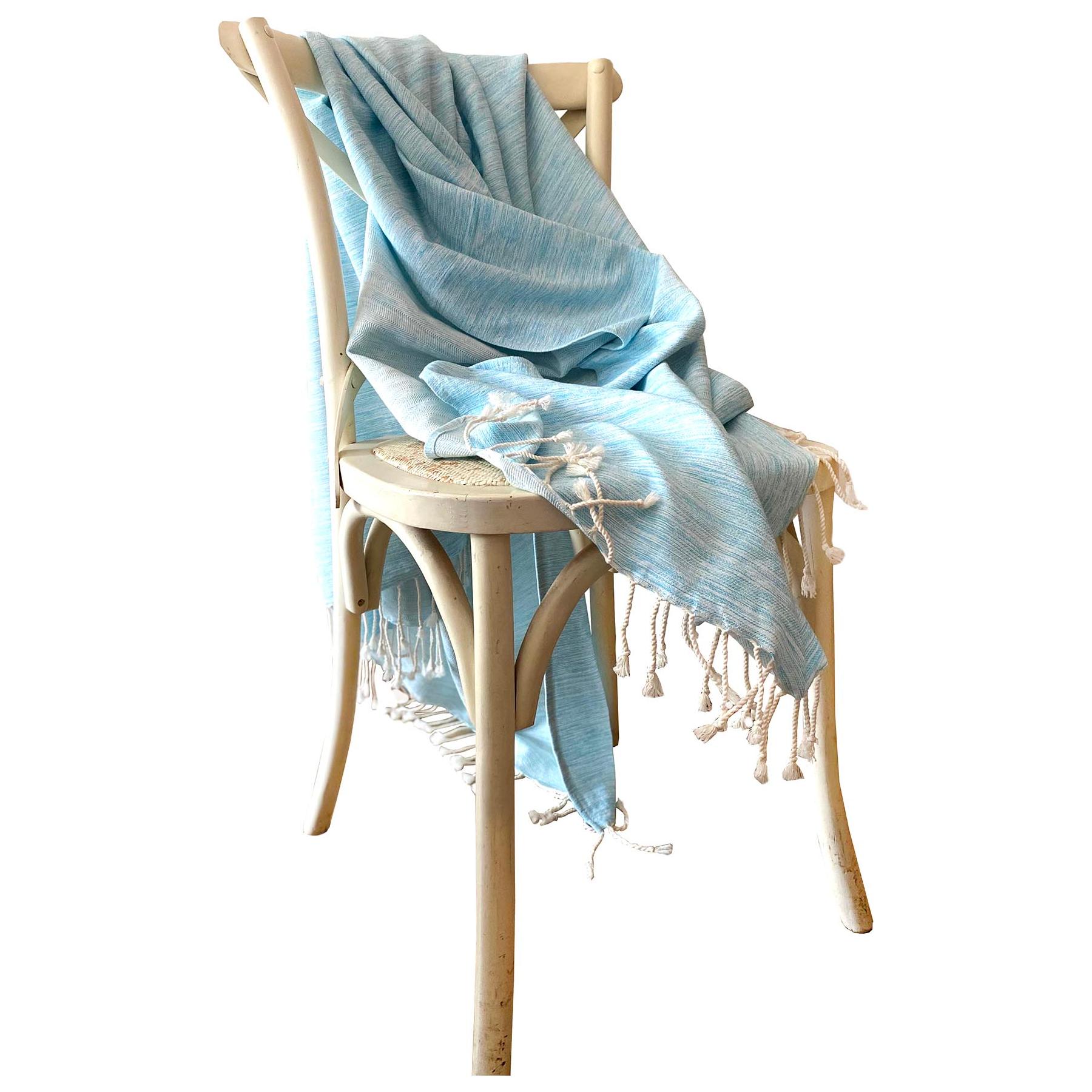 Yalova Ultra Soft Marbled Blanket Throw Turquoise-1
